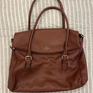 Kate Spade Brown Leather Work Tote